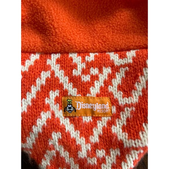 Disneyland Resort Orange Goofy Knit Hat Fleece Lined Ski Toboggin sz Adult - Picture 4 of 8